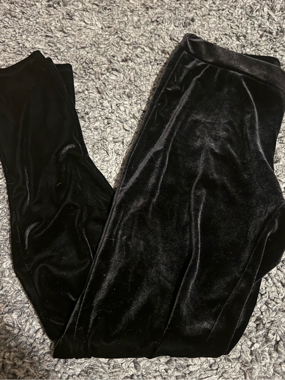 Ellen Tracy Black Velvet Leggings